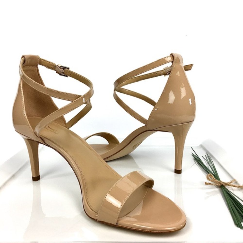 MICHAEL Michael Kors Ava Light Blush Mid Sandal Size 9.5